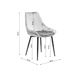 KARE Design Chaise East Side Velours Bleu-vert ^ Chaise