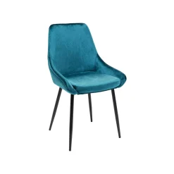 KARE Design Chaise East Side Velours Bleu-vert ^ Chaise