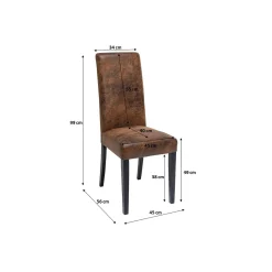 KARE Design Chaise Econo Slim Vintage ^ Chaise