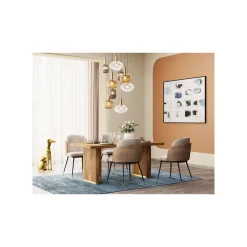 KARE Design Chaise Hojas Velours Beige Et Taupe ^ Chaise