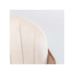 KARE Design Chaise Hojas Velours Beige Et Taupe ^ Chaise