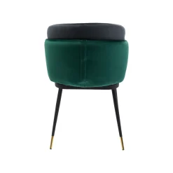KARE Design Chaise Hojas Velours Gris Et Vert ^ Chaise
