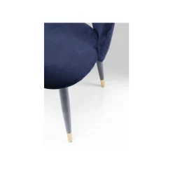 KARE Design Chaise Iris Velours Bleu ^ Chaise