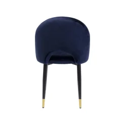 KARE Design Chaise Iris Velours Bleu ^ Chaise