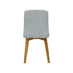 KARE Design Chaise Lara Cord Côtelée Bleue ^ Chaise