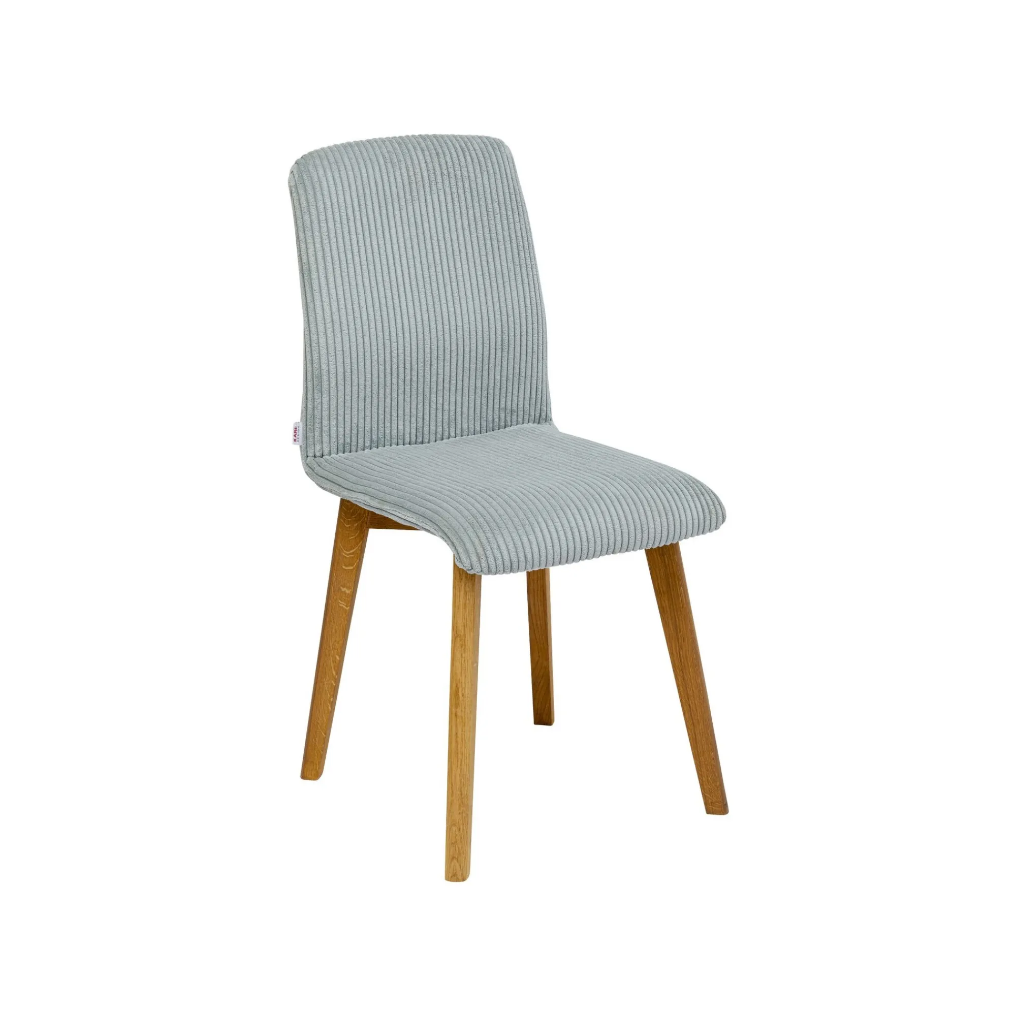 KARE Design Chaise Lara Cord Côtelée Bleue ^ Chaise