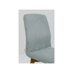 KARE Design Chaise Lara Cord Côtelée Bleue ^ Chaise