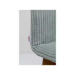 KARE Design Chaise Lara Cord Côtelée Bleue ^ Chaise