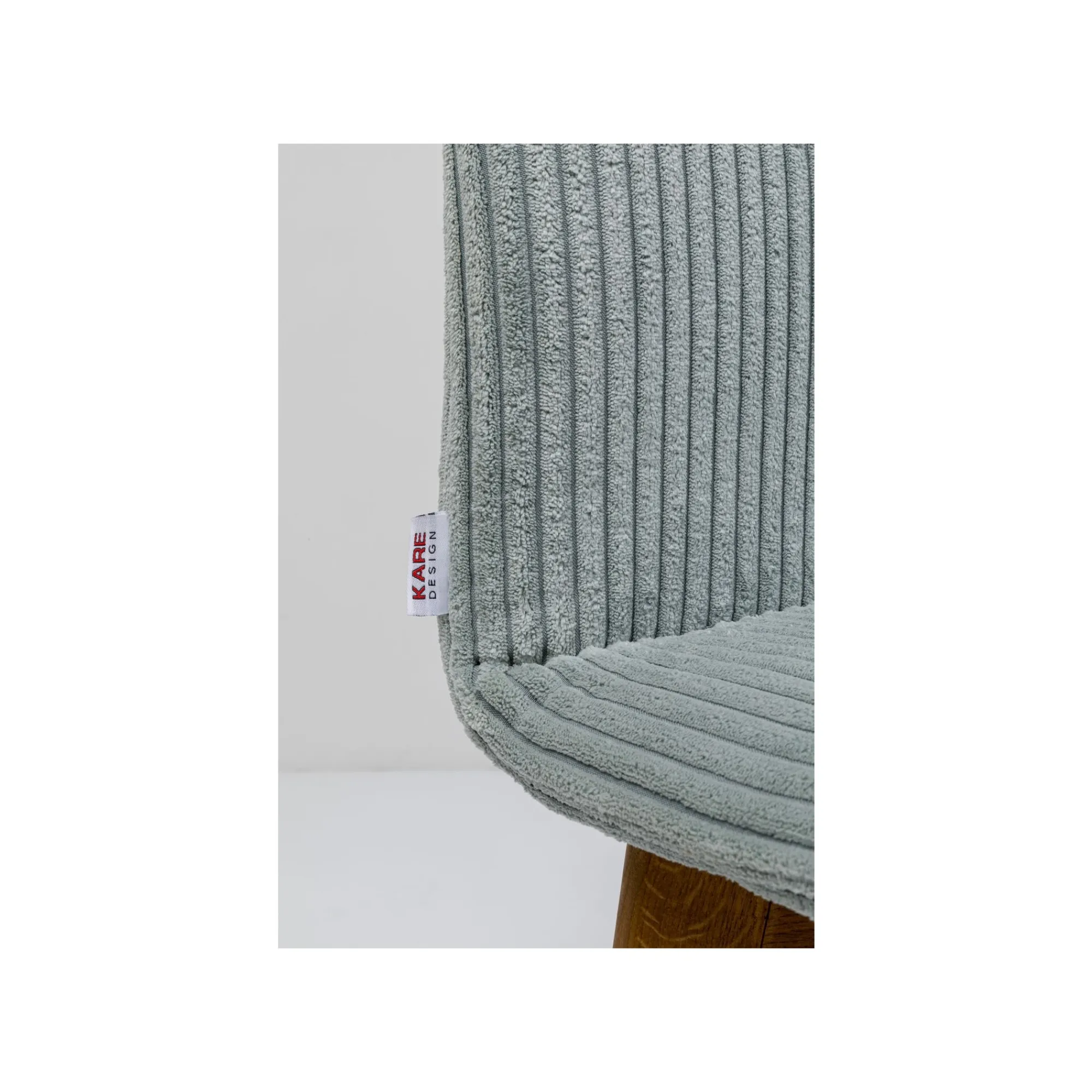 KARE Design Chaise Lara Cord Côtelée Bleue ^ Chaise