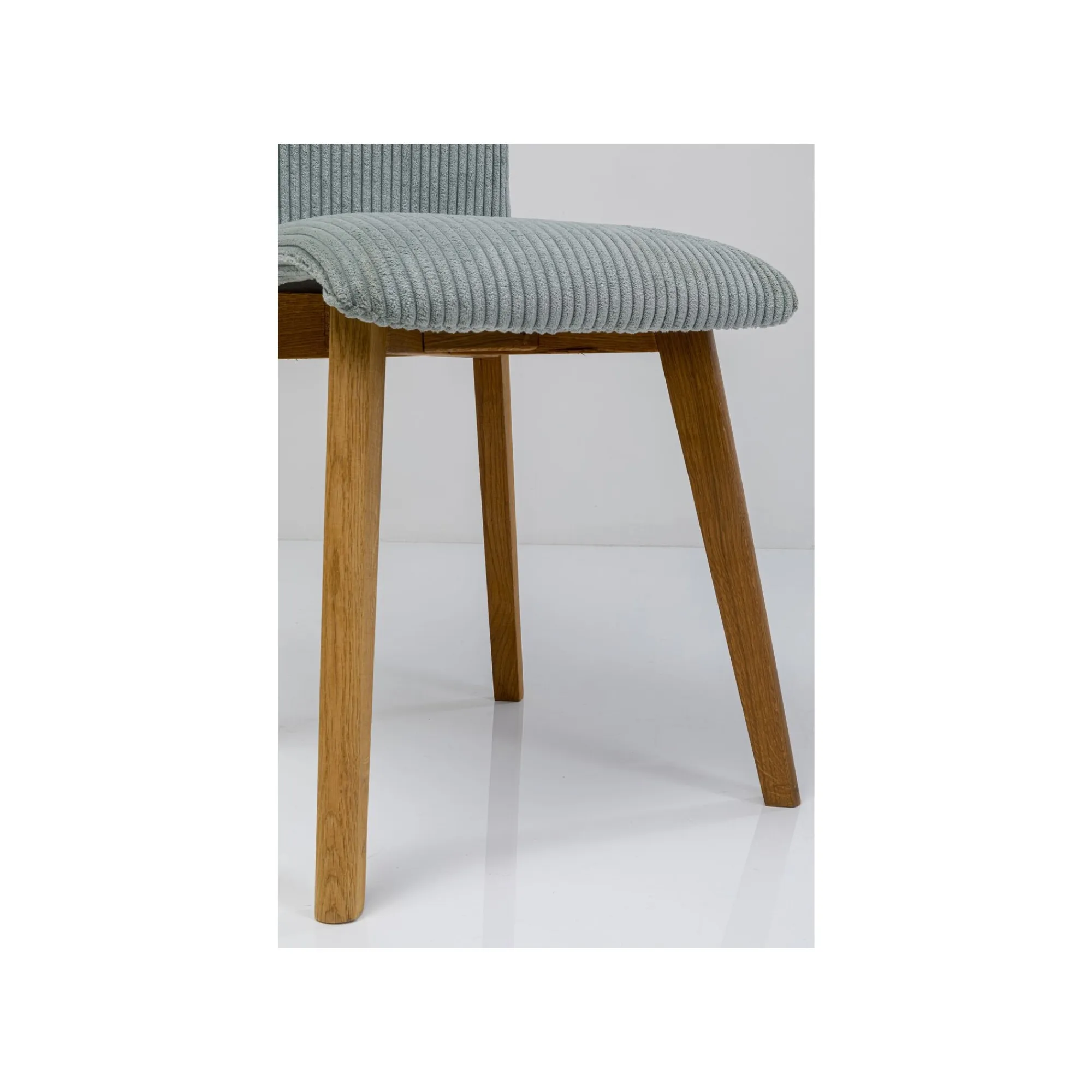 KARE Design Chaise Lara Cord Côtelée Bleue ^ Chaise