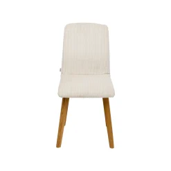 KARE Design Chaise Lara Cord Côtelée Crème ^ Chaise