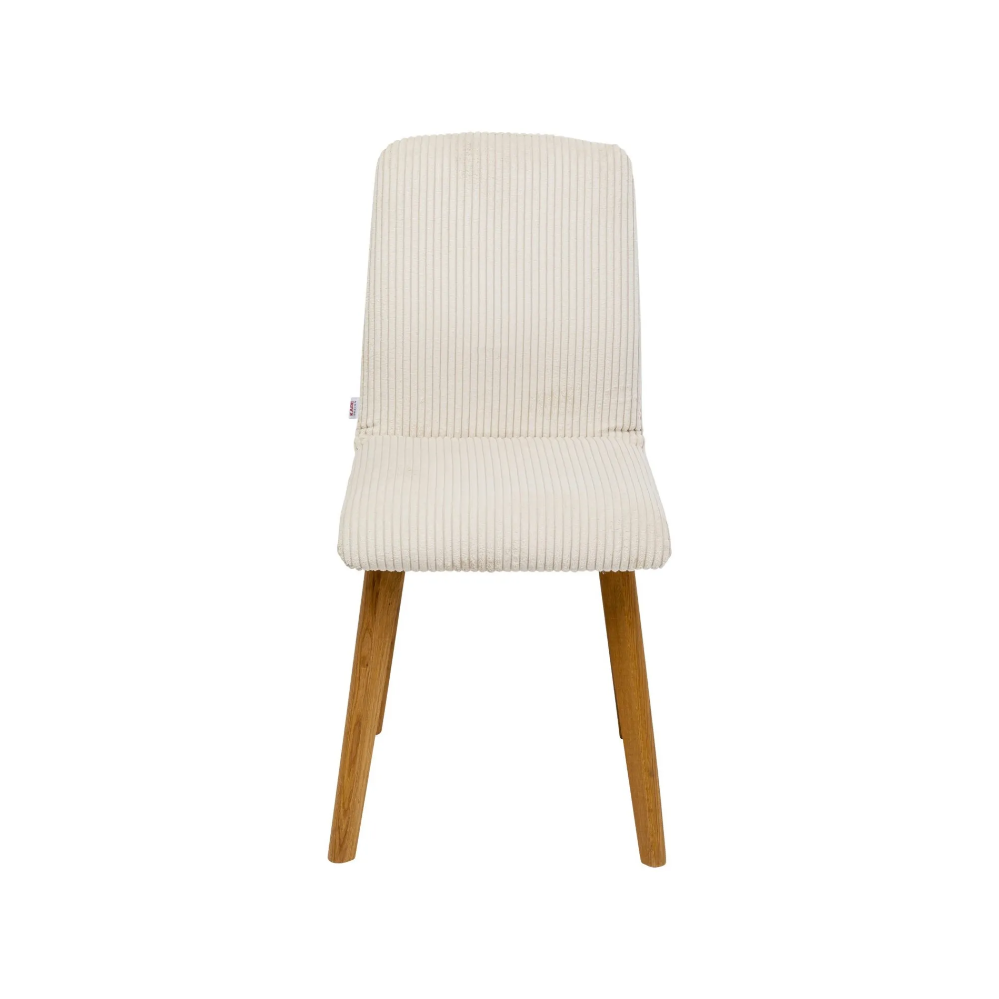 KARE Design Chaise Lara Cord Côtelée Crème ^ Chaise