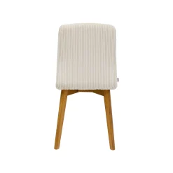 KARE Design Chaise Lara Cord Côtelée Crème ^ Chaise