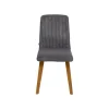 KARE Design Chaise Lara Cord Côtelée Grise ^ Chaise