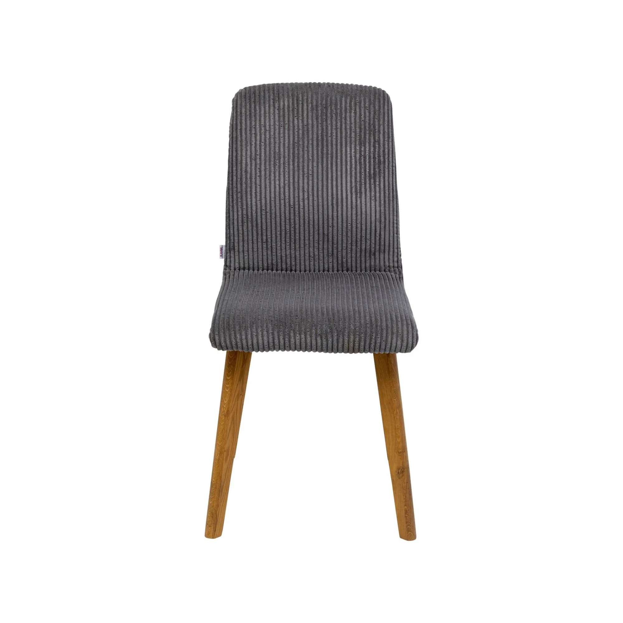 KARE Design Chaise Lara Cord Côtelée Grise ^ Chaise