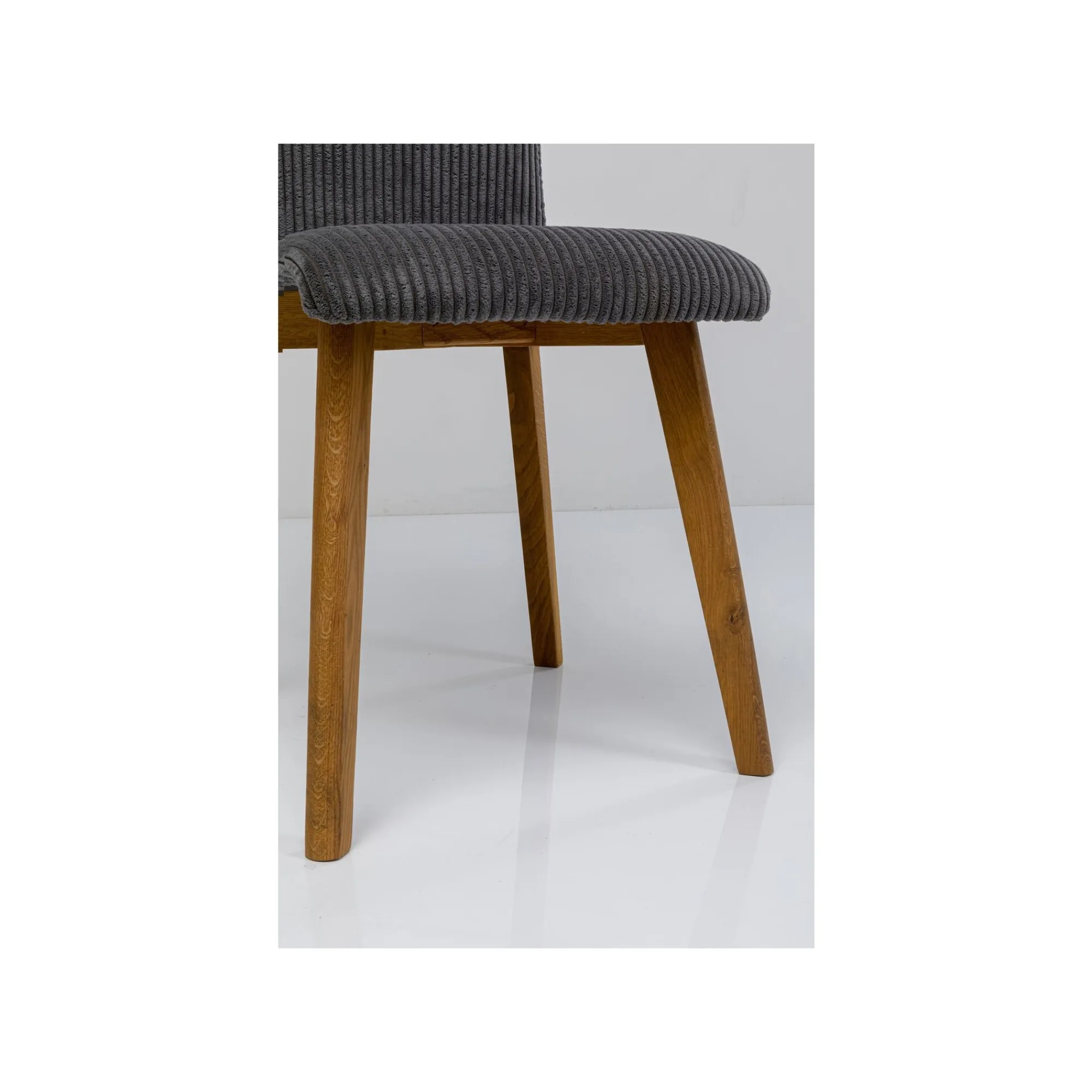 KARE Design Chaise Lara Cord Côtelée Grise ^ Chaise