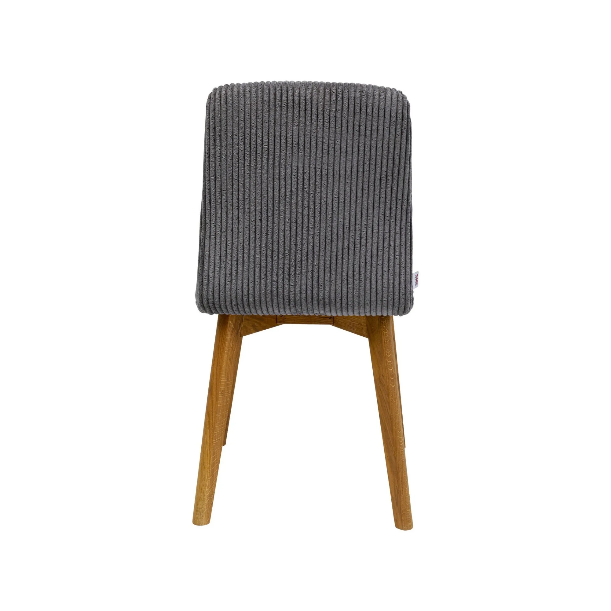 KARE Design Chaise Lara Cord Côtelée Grise ^ Chaise