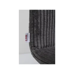 KARE Design Chaise Lara Cord Côtelée Grise ^ Chaise