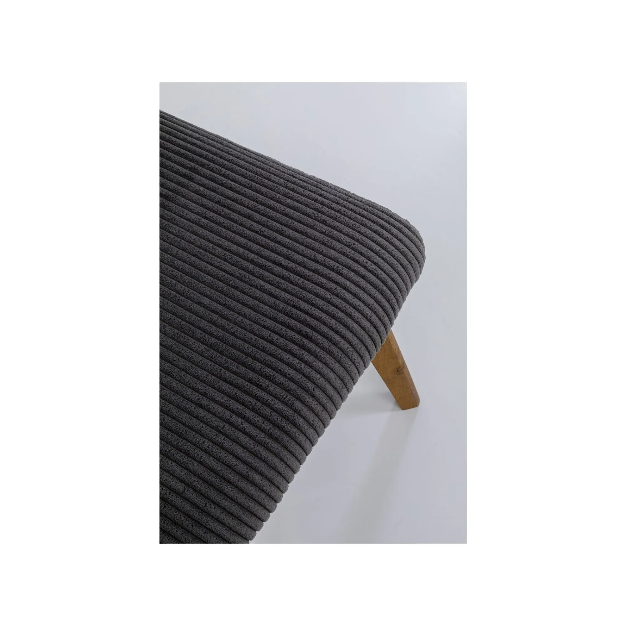 KARE Design Chaise Lara Cord Côtelée Grise ^ Chaise