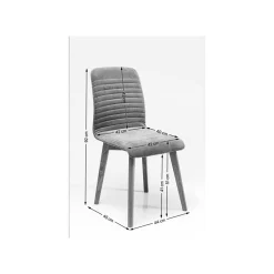 KARE Design Chaise Lara Grise ^ Chaise