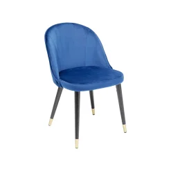 KARE Design Chaise Luisa Velours Bleu ^ Chaise