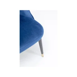 KARE Design Chaise Luisa Velours Bleu ^ Chaise