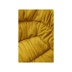 KARE Design Chaise Pivotante Colmar Velours Jaune ^ Chaise