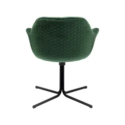KARE Design Chaise Pivotante Colmar Velours Vert ^ Chaise