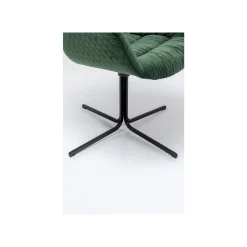 KARE Design Chaise Pivotante Colmar Velours Vert ^ Chaise