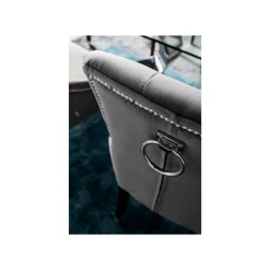 KARE Design Chaise Prince Velours Gris ^ Chaise