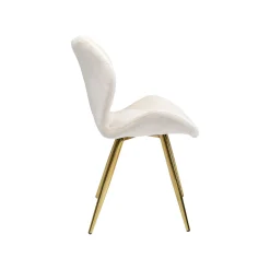 KARE Design Chaise Viva Velours Crème Et Or ^ Chaise