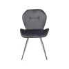 KARE Design Chaise Viva Velours Gris Et Chrome ^ Chaise