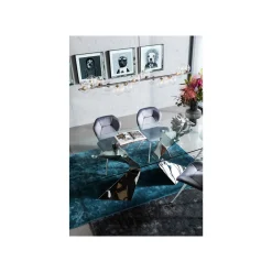 KARE Design Chaise Viva Velours Gris Et Chrome ^ Chaise