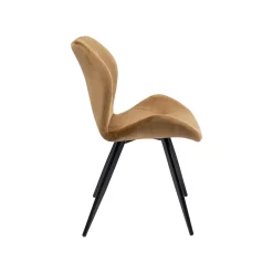 KARE Design Chaise Viva Velours Marron Et Noir ^ Chaise
