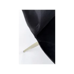 KARE Design Chaise Viva Velours Noir Et Or ^ Chaise