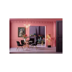 KARE Design Chaise Viva Velours Noir Et Or ^ Chaise