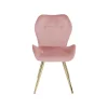 KARE Design Chaise Viva Velours Rose Et Or ^ Chaise