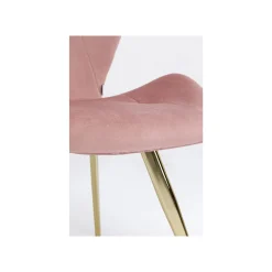 KARE Design Chaise Viva Velours Rose Et Or ^ Chaise