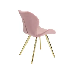KARE Design Chaise Viva Velours Rose Et Or ^ Chaise