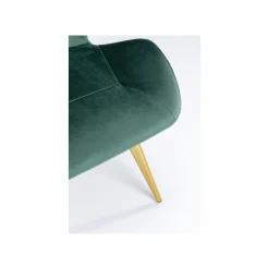 KARE Design Chaise Viva Velours Vert Et Or ^ Chaise