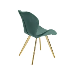 KARE Design Chaise Viva Velours Vert Et Or ^ Chaise