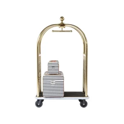 KARE Design Chariot à Bagages VIP Or ^ Portemanteau|Commode & Chiffonnier