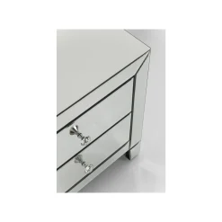 KARE Design Chevet Luxury 2 Tiroirs Argent ^ Table D'Appoint & De Chevet