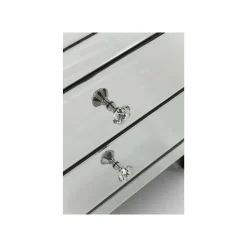 KARE Design Chevet Luxury 2 Tiroirs Argent ^ Table D'Appoint & De Chevet