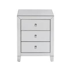 KARE Design Chevet Luxury 3 Tiroirs Argent ^ Table D'Appoint & De Chevet