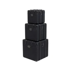 KARE Design Coffres Voyage Noirs Set De 3 ^ Coffre & Malle|Boîte