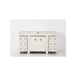 KARE Design Coiffeuse Diva Croco Blanc ^ Coiffeuse