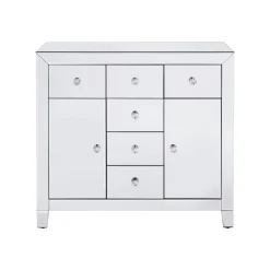 KARE Design Commode Luxury Argent 2 Portes 6 Tiroirs ^ Commode & Chiffonnier