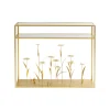 KARE Design Console Fleurs 3D Dorées 100x25cm ^ Console