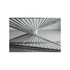 KARE Design Console Laser 120x40cm Argentée ^ Console